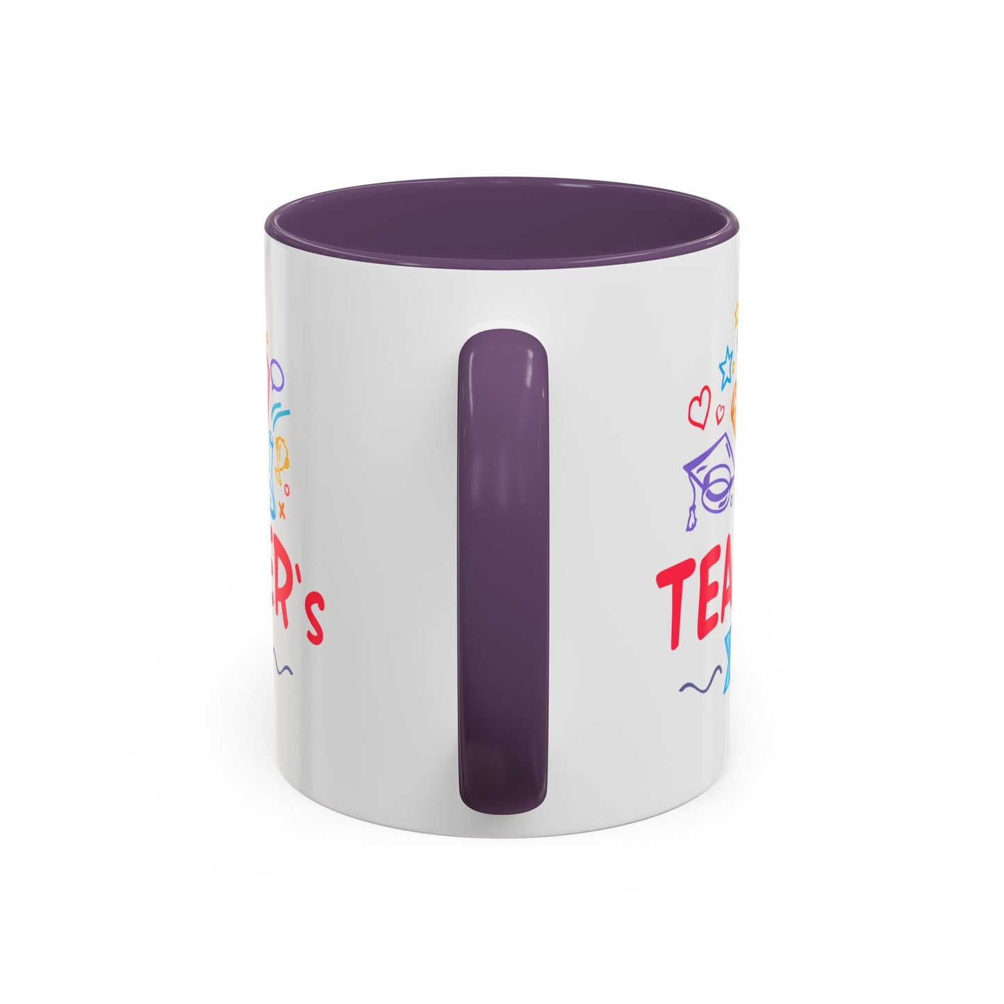 Teacher's Day Accent Coffee Mug - Celebrate Educators with Colorful Designs