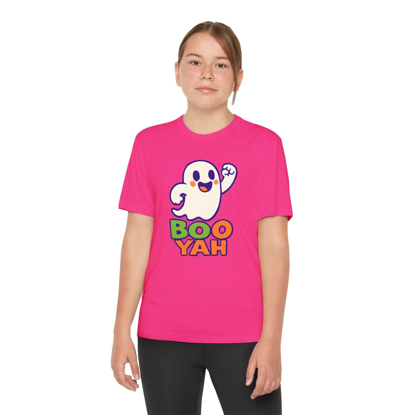 Youth Ghost Tee with Boo Yah Design