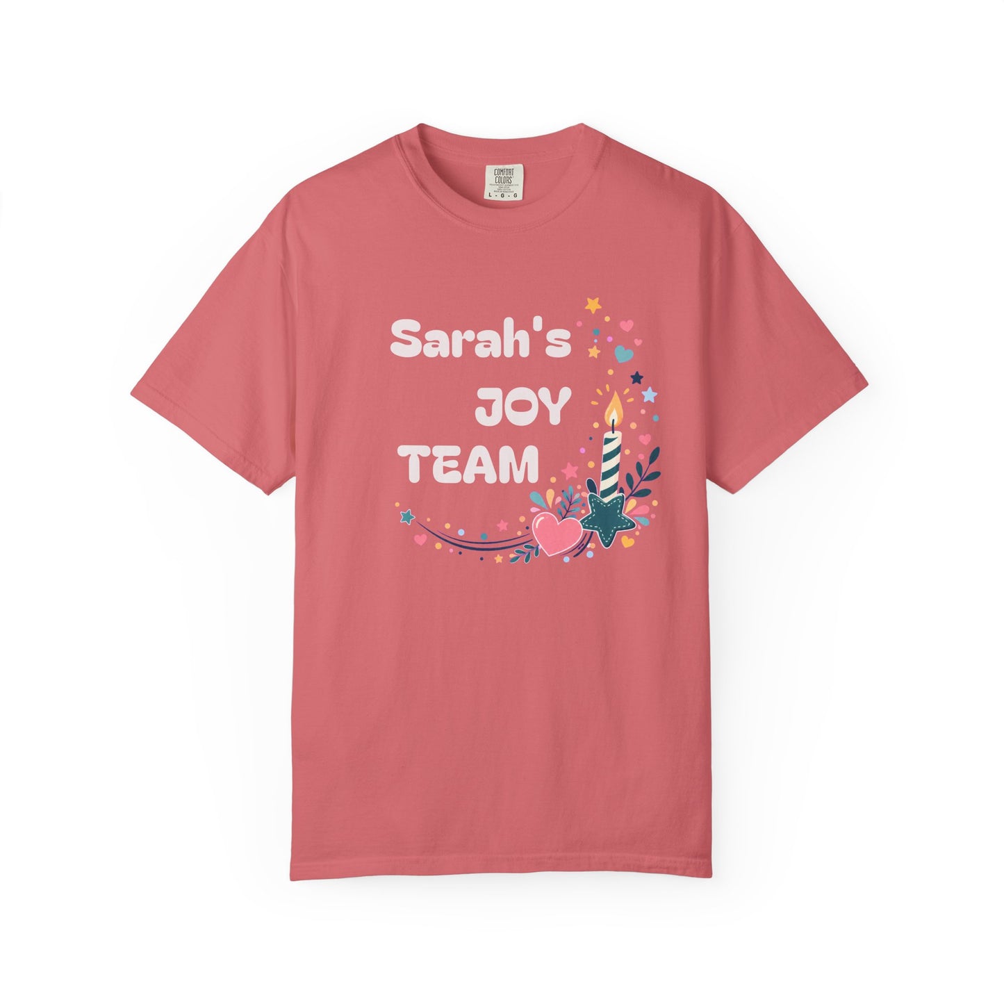Joy Team – Personalized Adult Unisex Garment-Dyed T-Shirt