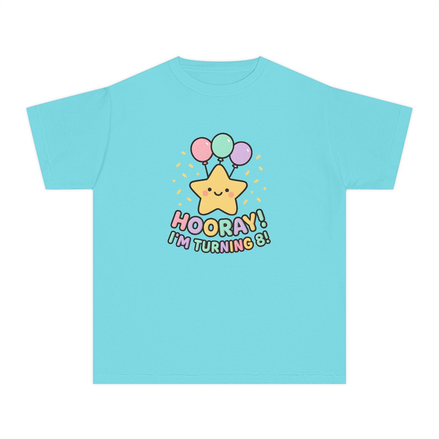 Hooray! I’m Turning 8 – Kids Relaxed Fit T-Shirt