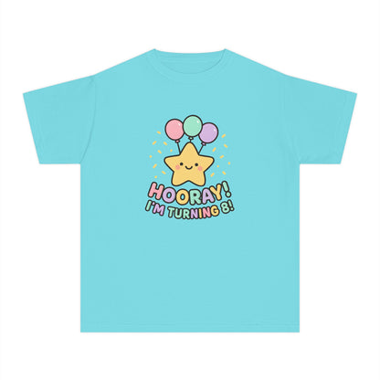 Hooray! I’m Turning 8 – Kids Relaxed Fit T-Shirt
