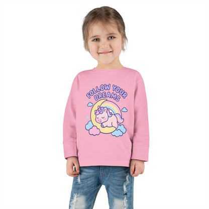 Follow Your Dreams Toddler Long Sleeve Tee