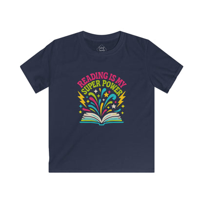 Reading Is My Super Power Kids Tee