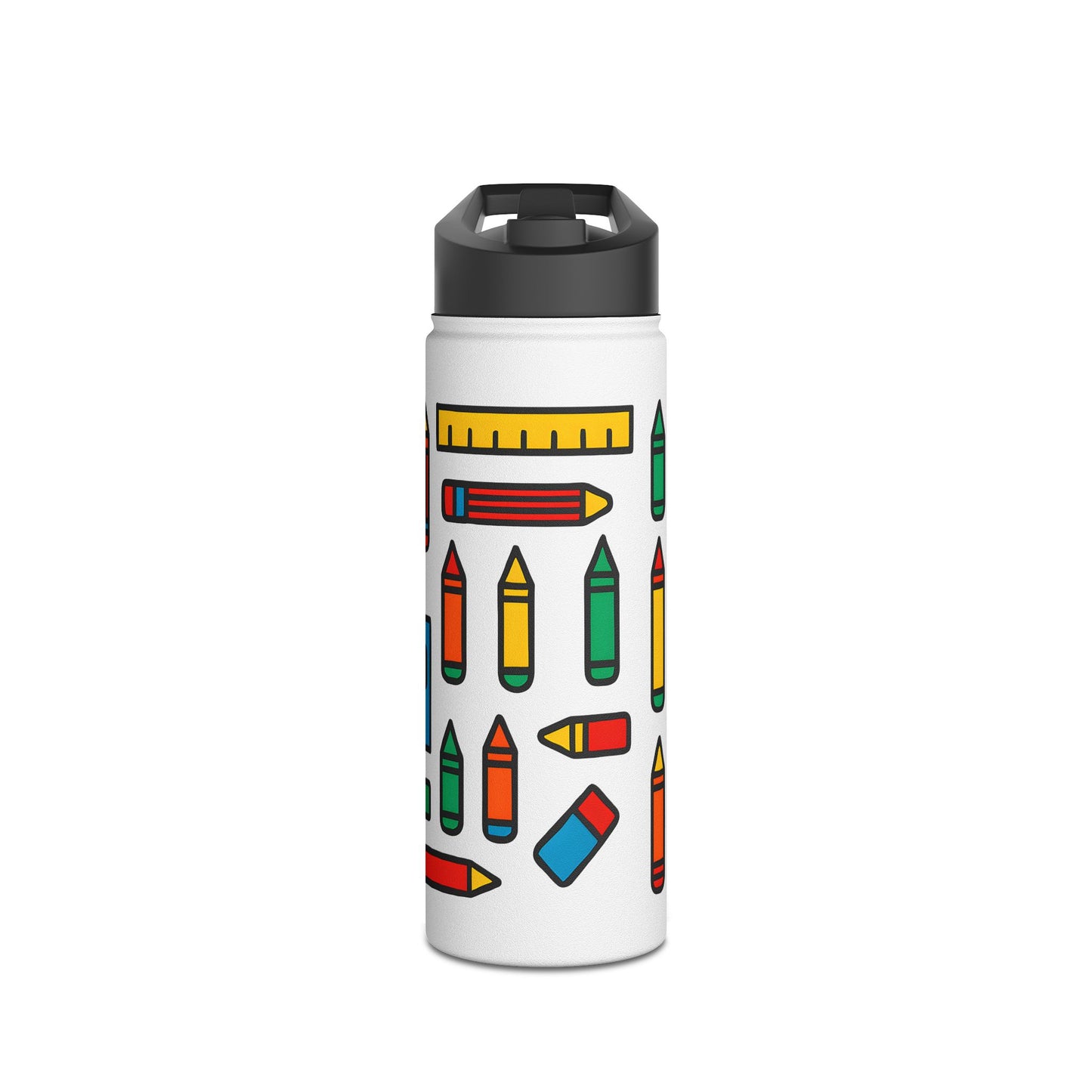 Colorful School Supplies Stainless Steel Water Bottle