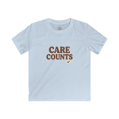 Care Counts – Kids Soft Cotton T-Shirt