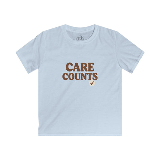 Care Counts – Kids Soft Cotton T-Shirt