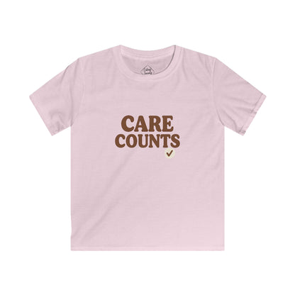 Care Counts – Kids Soft Cotton T-Shirt