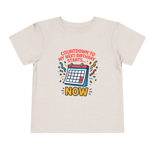 Cute Calendar Birthday – Toddler Soft Cotton T-Shirt