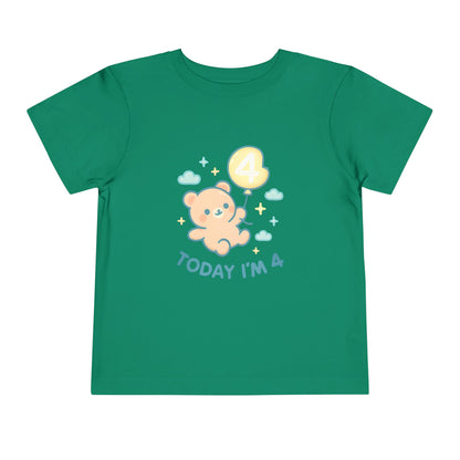 Today I'm 4 – Toddler Soft Cotton T-Shirt