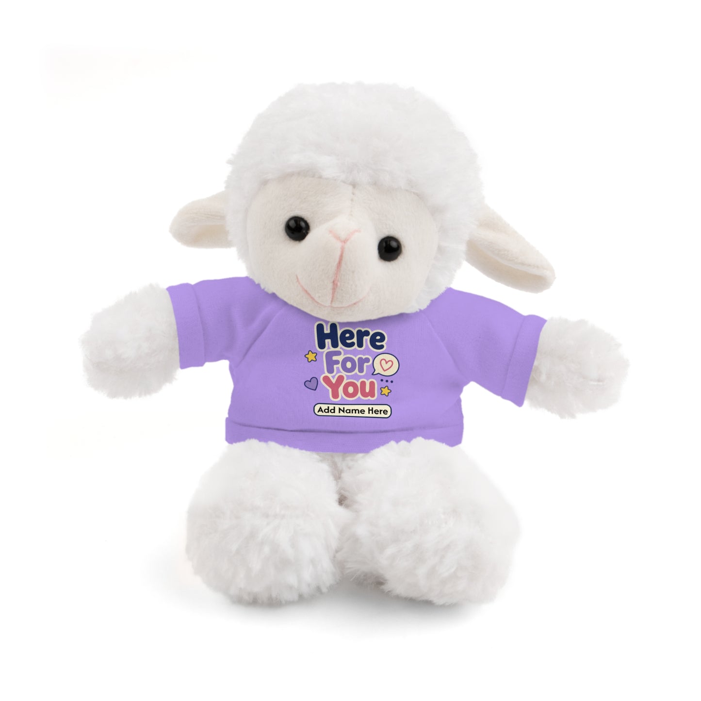 Here For You Plush Tiger — Personalized Tee Stuffed Animal