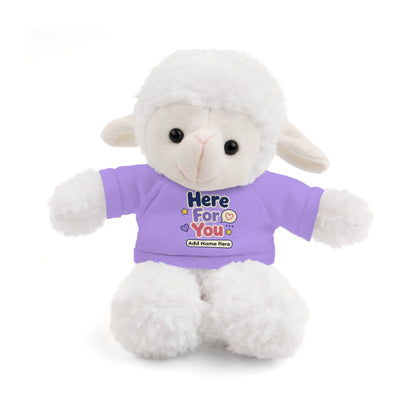 Here For You Plush Tiger — Personalized Tee Stuffed Animal