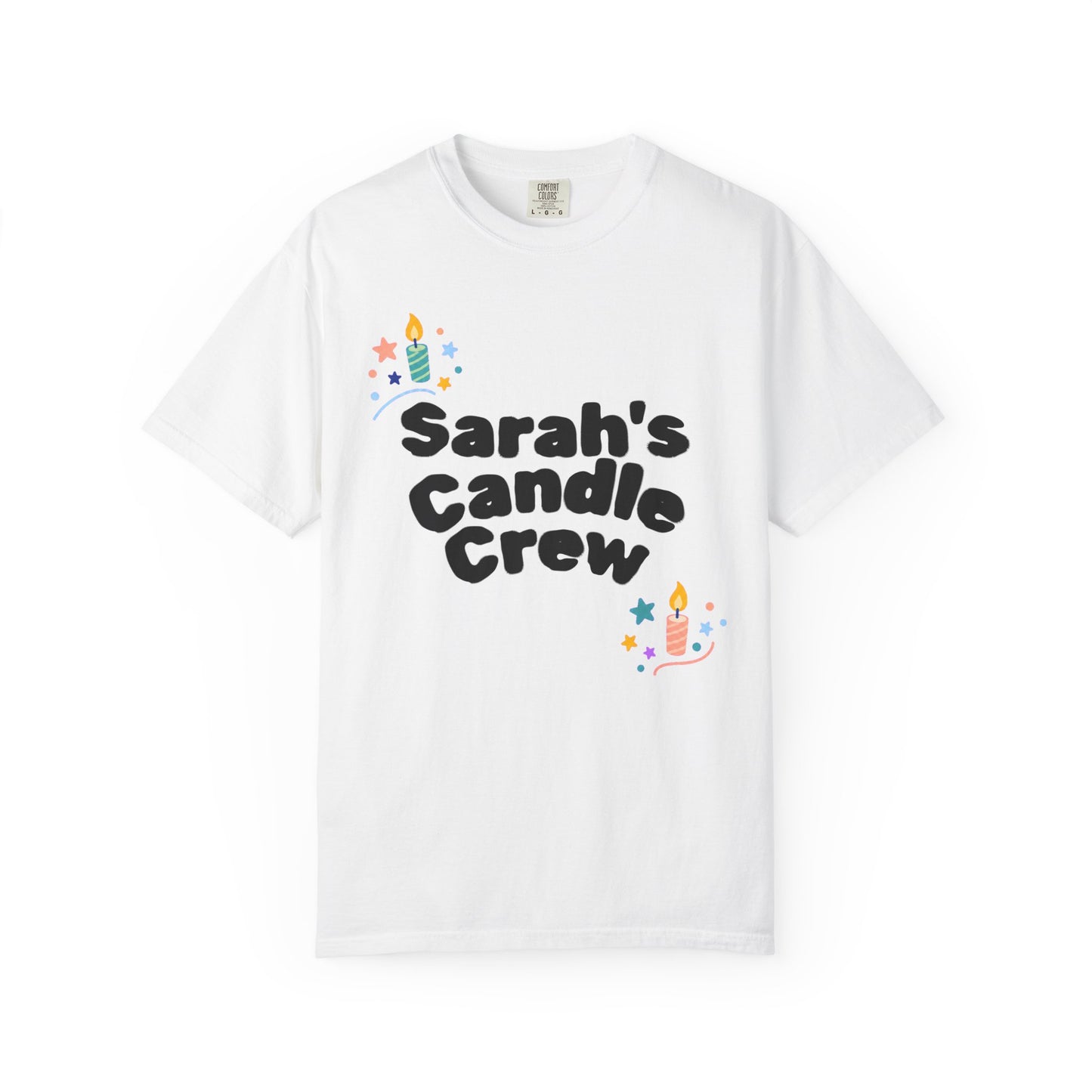 Candle Crew – Personalized Unisex Garment-Dyed T-Shirt