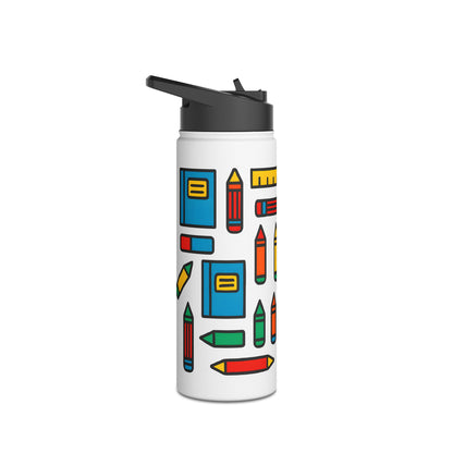 Colorful School Supplies Stainless Steel Water Bottle