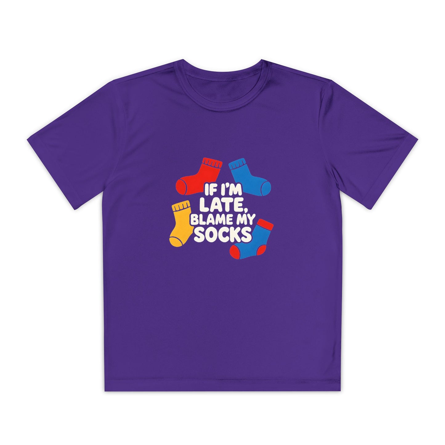 If I'm Late, Blame My Socks" Youth Shirt