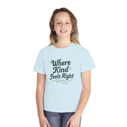 Where Kind Feels Right – Kids Relaxed Fit T-Shirt