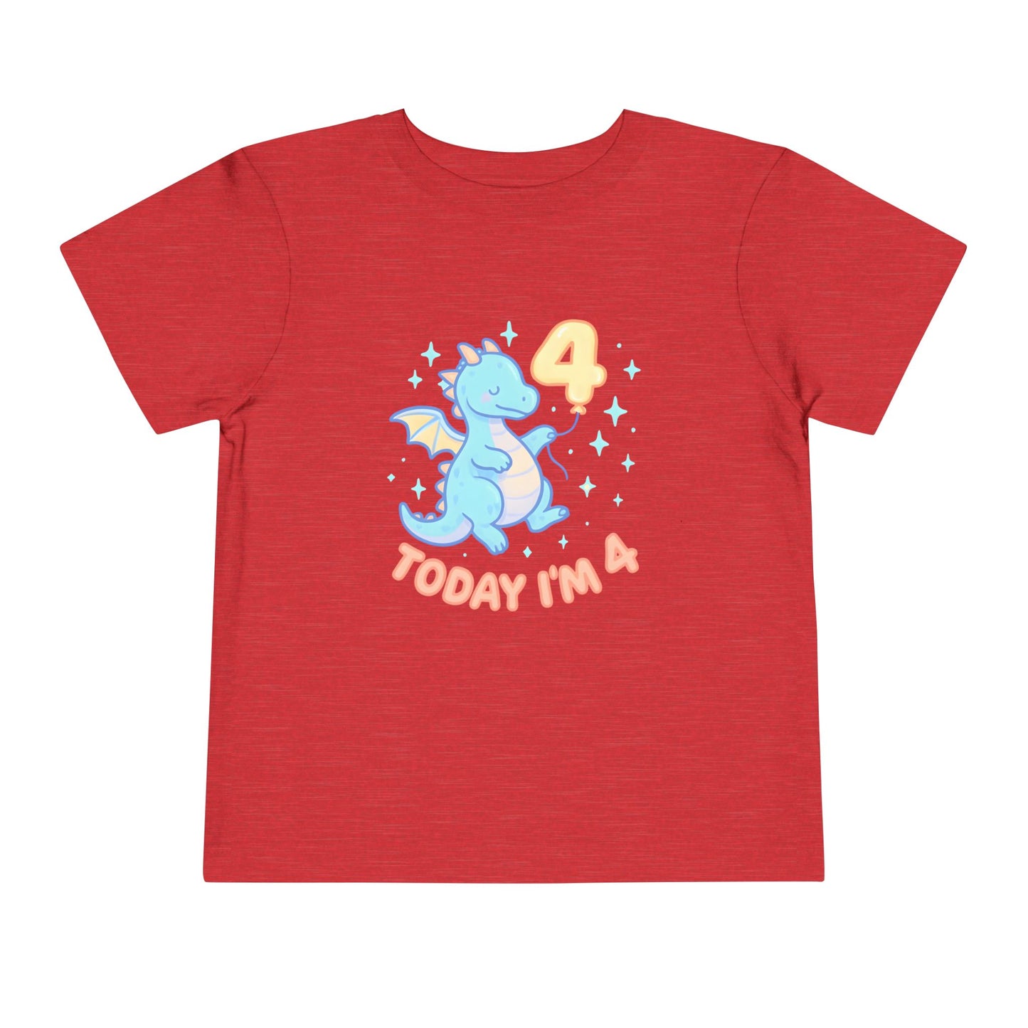 Today I'm 4 years old – Toddler Soft Cotton T-Shirt