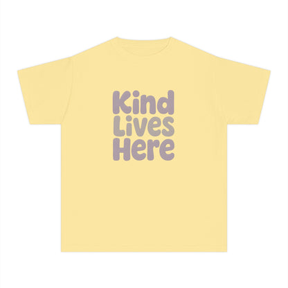 Kind Lives Here – Kids Relaxed Fit T-Shirt