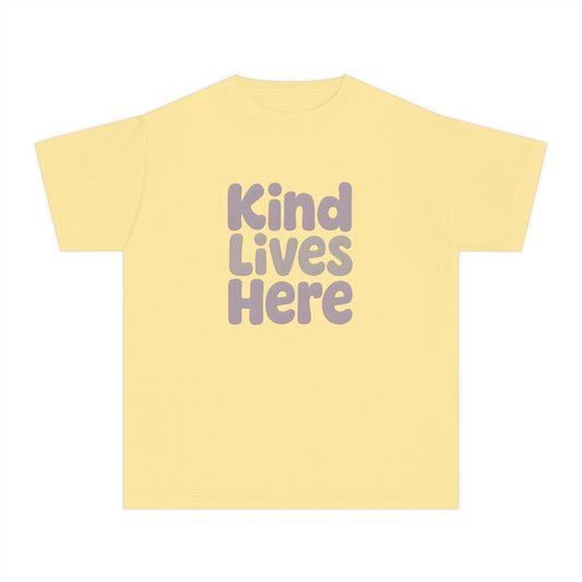 Kind Lives Here – Kids Relaxed Fit T-Shirt