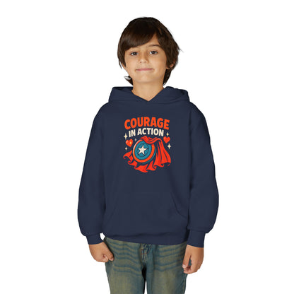 Youth Courage In Action Hooded sweatshirt