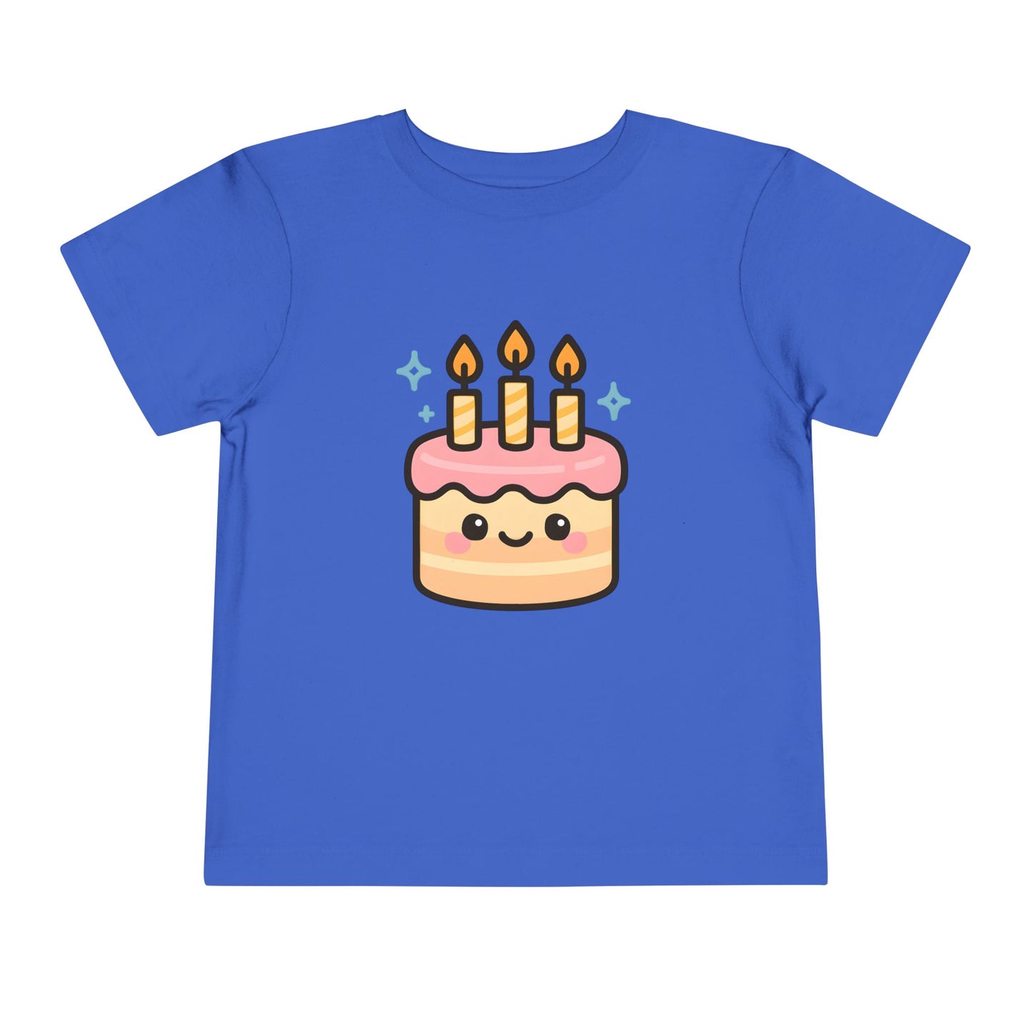 Cute Kawaii Birthday Cake – Toddler Soft Cotton T-Shirt