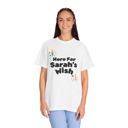 Here For Their Wish – Personalized Unisex Garment-Dyed T-Shirt