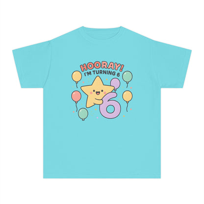 Hooray! I’m Turning 6 – Kids Relaxed Fit T-Shirt