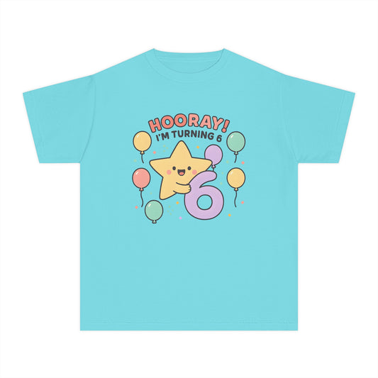 Hooray! I’m Turning 6 – Kids Relaxed Fit T-Shirt