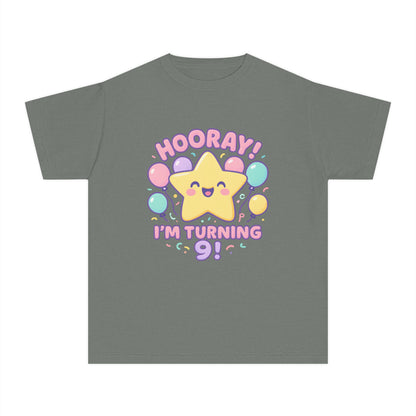 Hooray! I’m Turning 9 – Kids Relaxed Fit T-Shirt