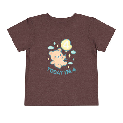 Today I'm 4 – Toddler Soft Cotton T-Shirt