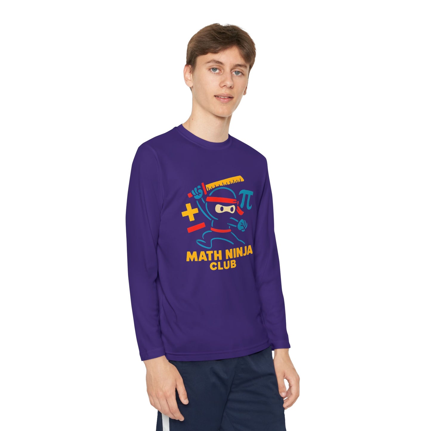 Math Ninja Club Youth Long Sleeve Tee