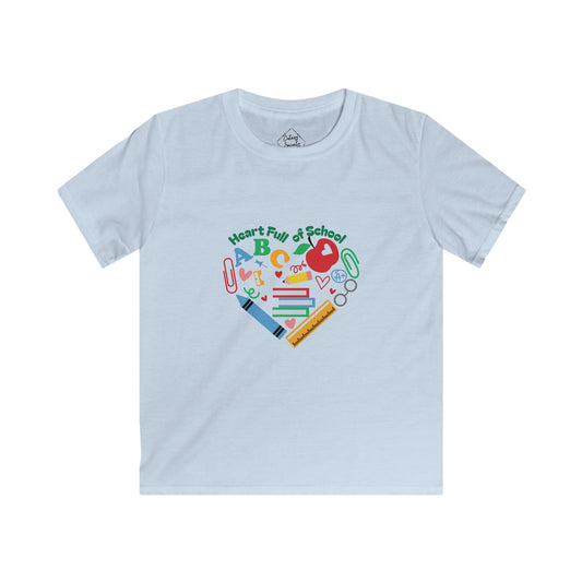 School Heart - Kids Soft Cotton T-Shirt
