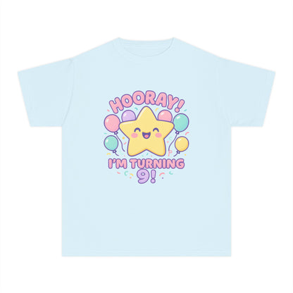 Hooray! I’m Turning 9 – Kids Relaxed Fit T-Shirt