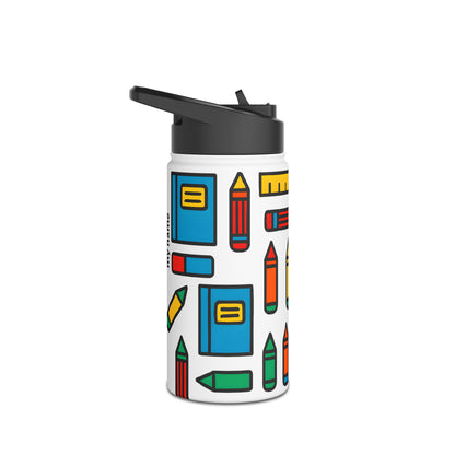 Colorful School Supplies Stainless Steel Water Bottle