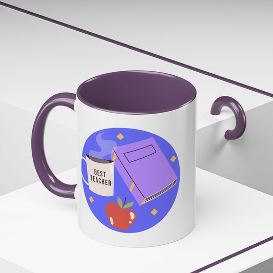 Best Teacher Accent Coffee Mug - Perfect Gift for Educators