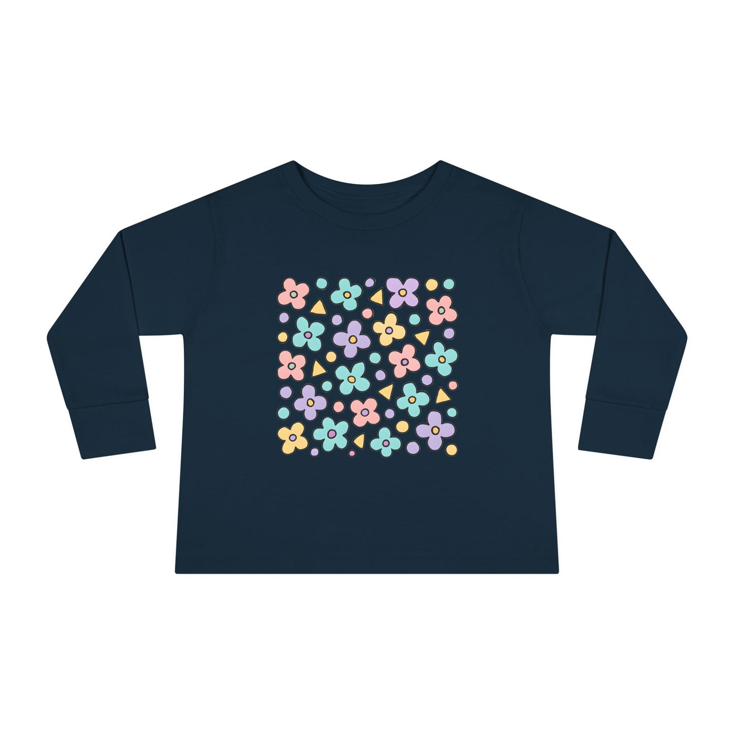 Toddler Pastel Ditsy Flower Long Sleeve Tee