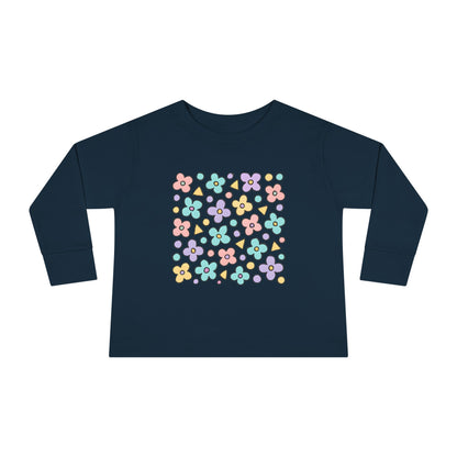Toddler Pastel Ditsy Flower Long Sleeve Tee