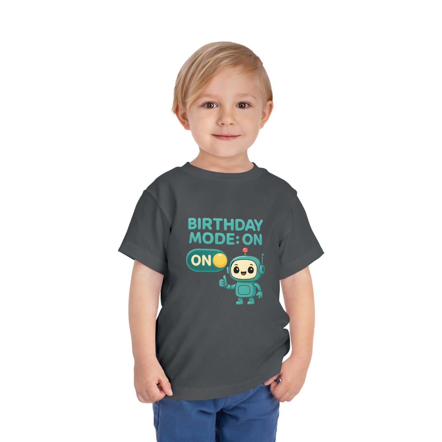 Birthday Mode On – Toddler Soft Cotton T-Shirt