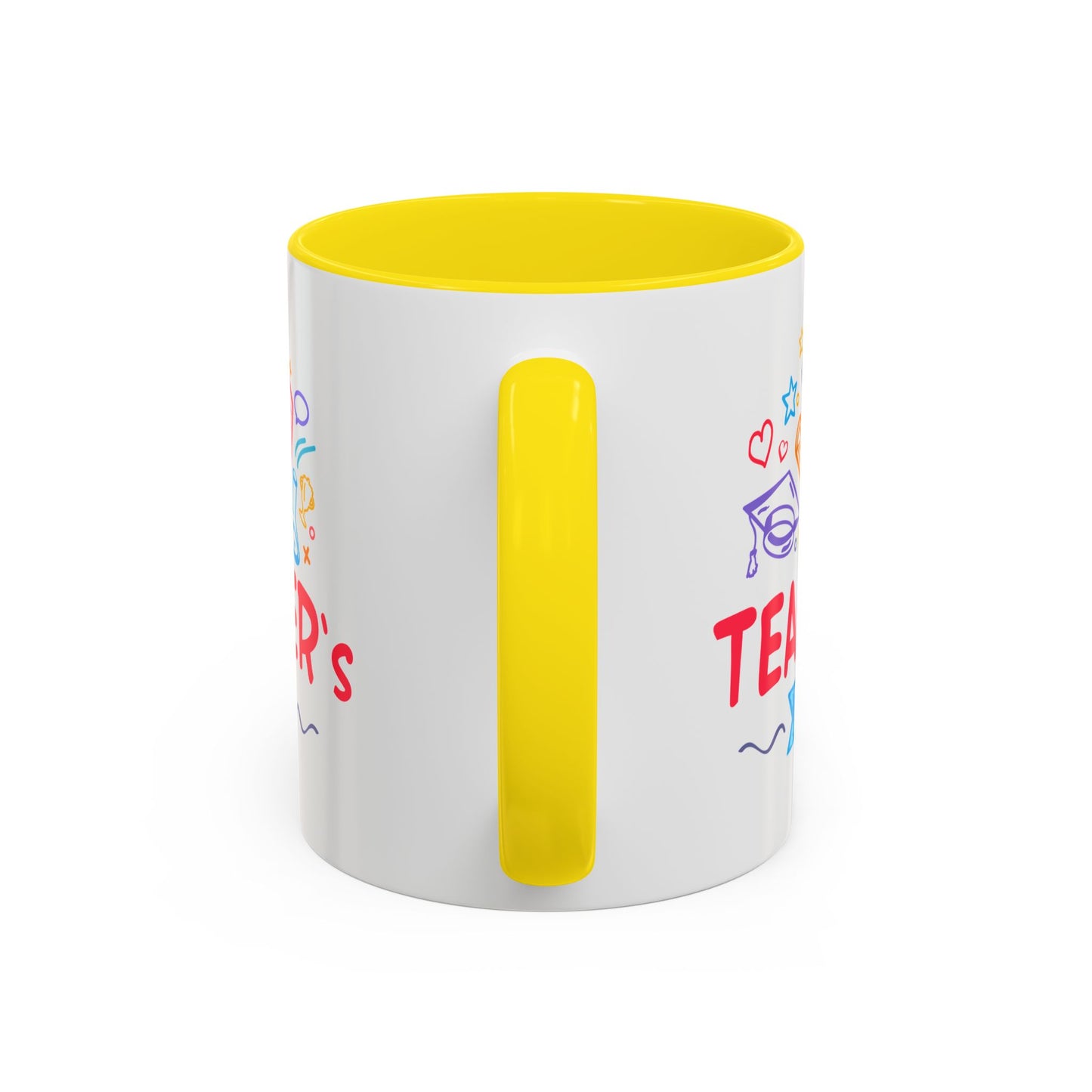 Teacher's Day Accent Coffee Mug - Celebrate Educators with Colorful Designs