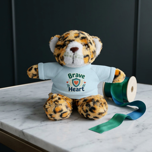 Brave Heart – Plush Stuffed Animal with Tee