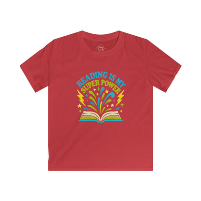 Reading Is My Super Power Kids Tee