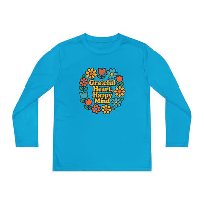 Grateful Heart Happy Mind Youth Long Sleeve Tee