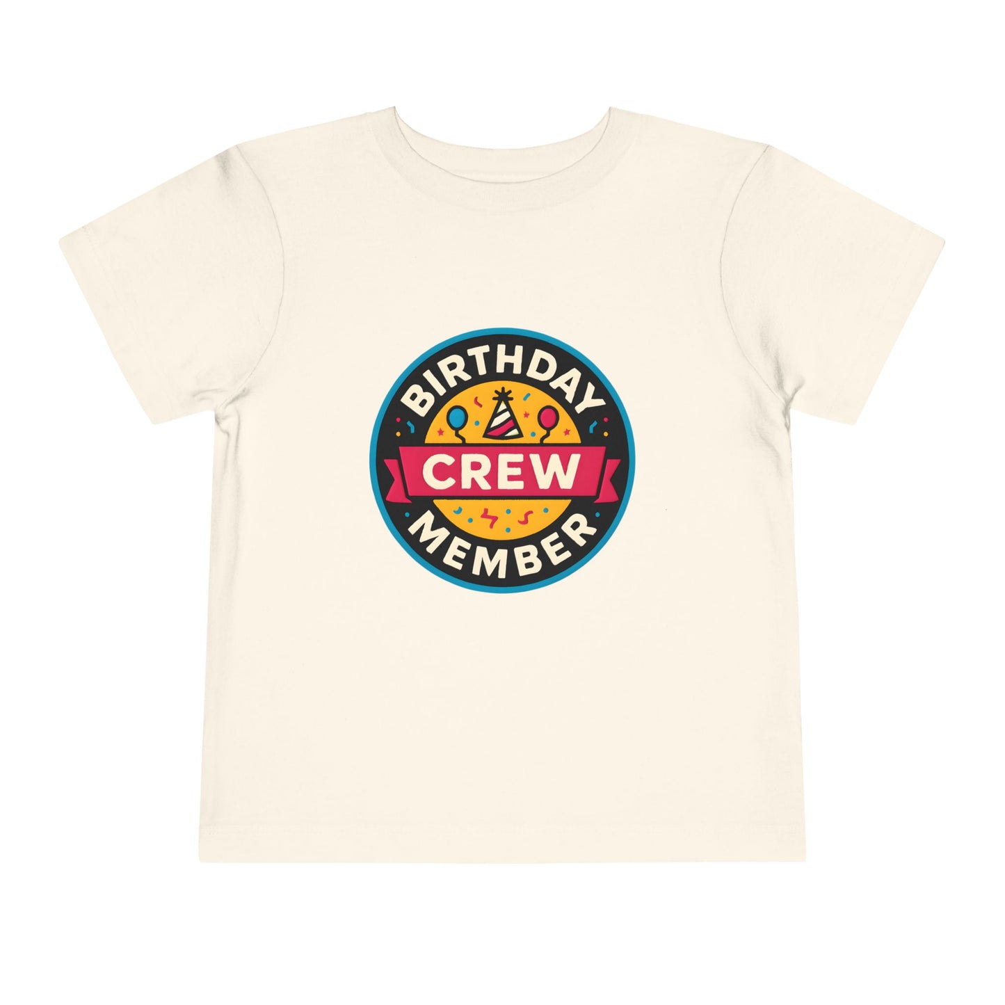 Birthday Crew Member – Toddler Soft Cotton T-Shirt