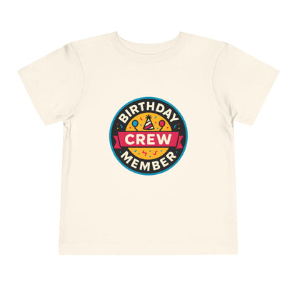 Birthday Crew Member – Toddler Soft Cotton T-Shirt