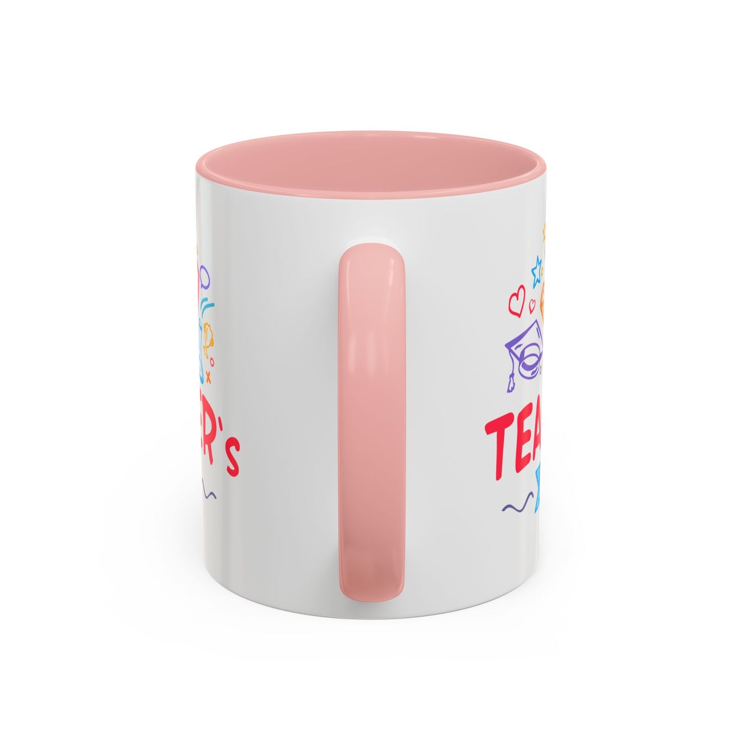 Teacher's Day Accent Coffee Mug - Celebrate Educators with Colorful Designs