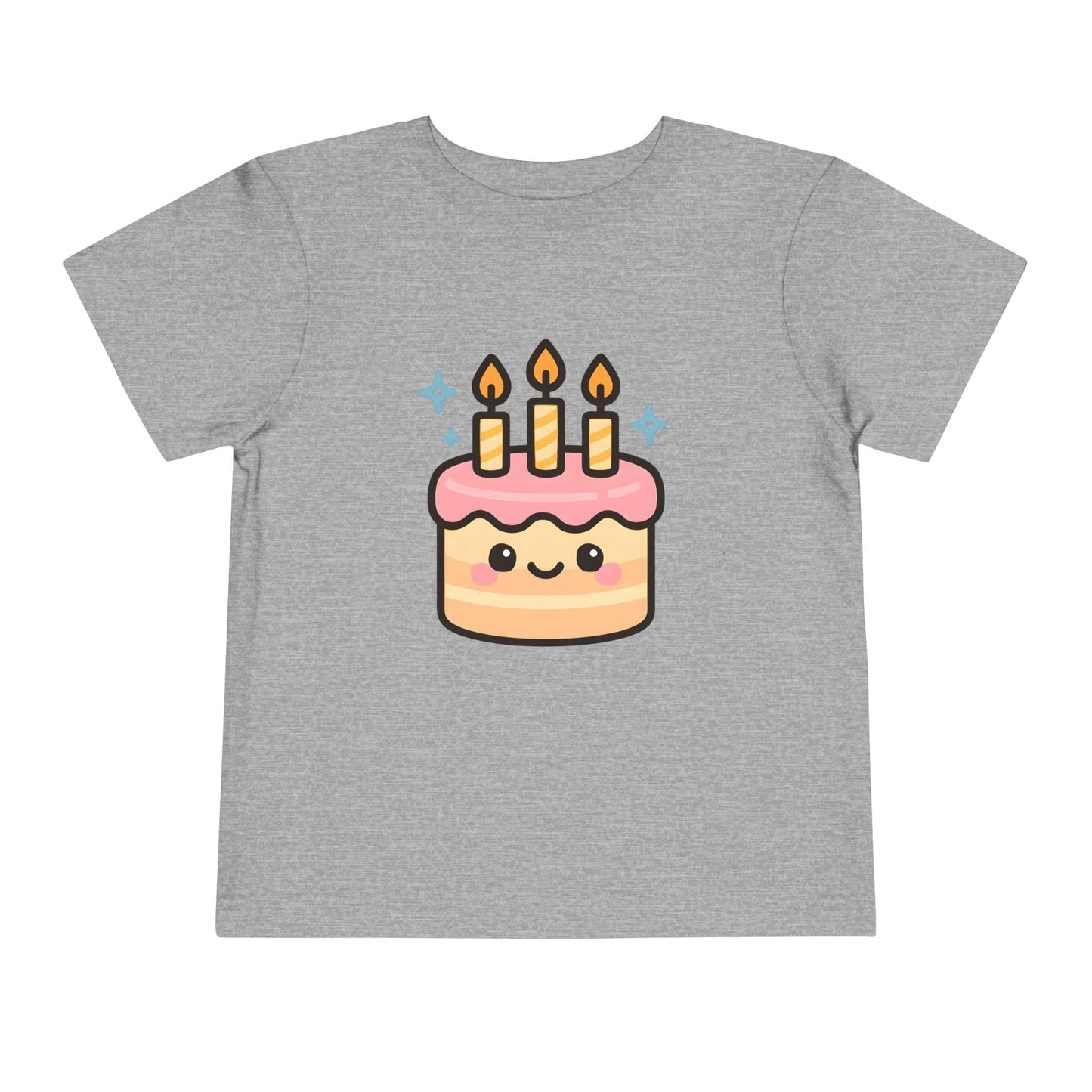 Cute Kawaii Birthday Cake – Toddler Soft Cotton T-Shirt