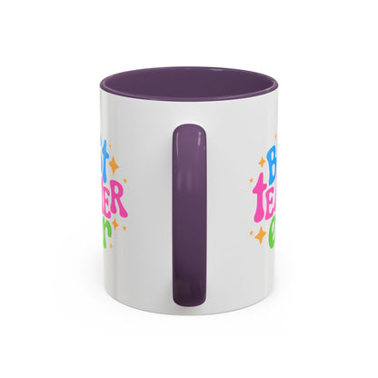 Best Teacher Ever Accent Coffee Mug - Perfect Gift for Educators | 11oz & 15oz