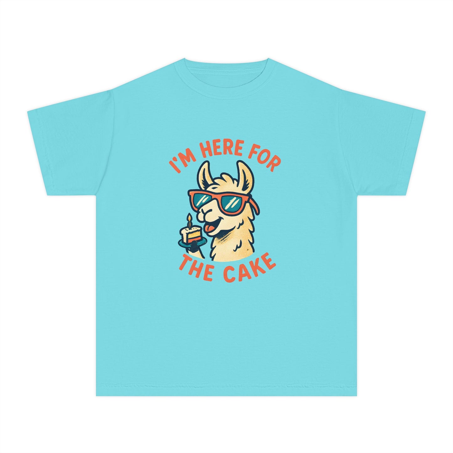 I’m Here for the Cake – Kids Relaxed Fit T-Shirt
