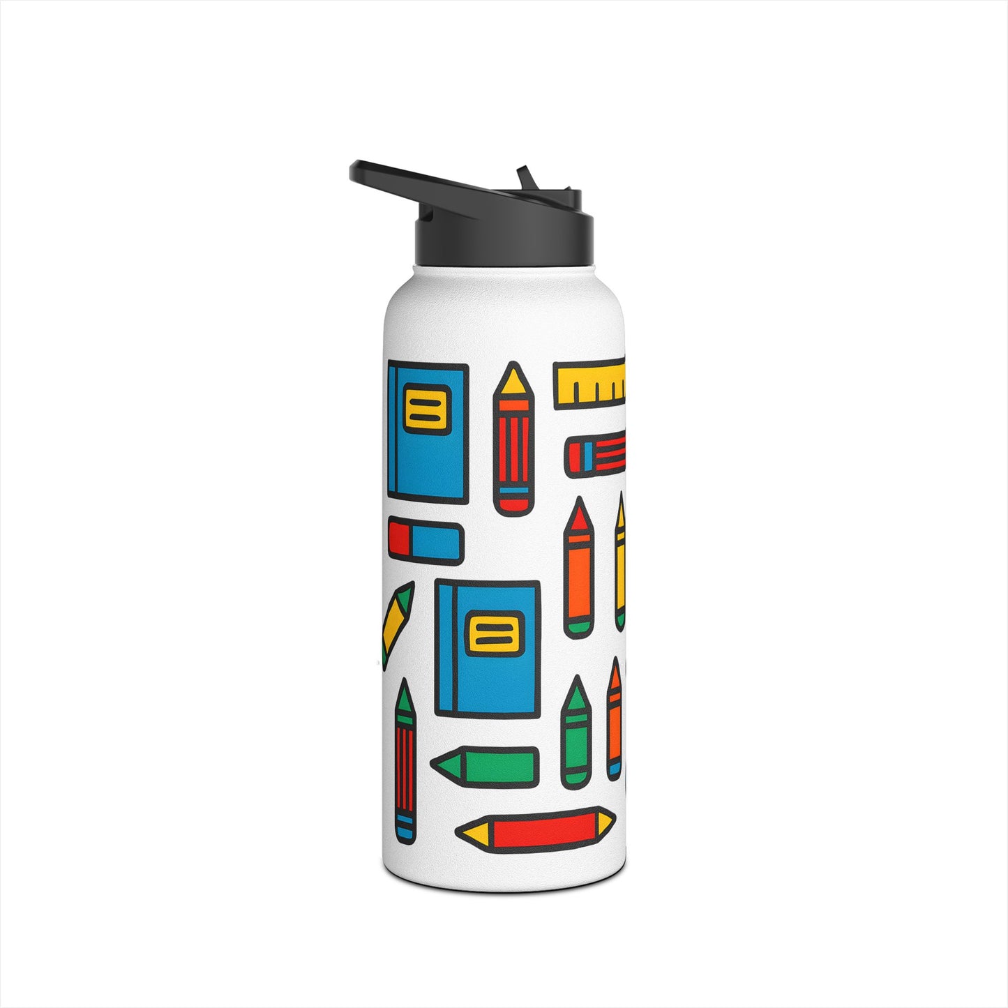 Colorful School Supplies Stainless Steel Water Bottle