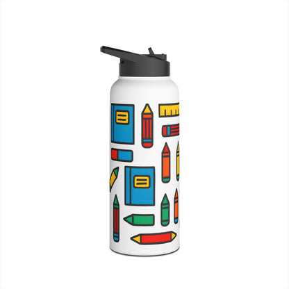 Colorful School Supplies Stainless Steel Water Bottle