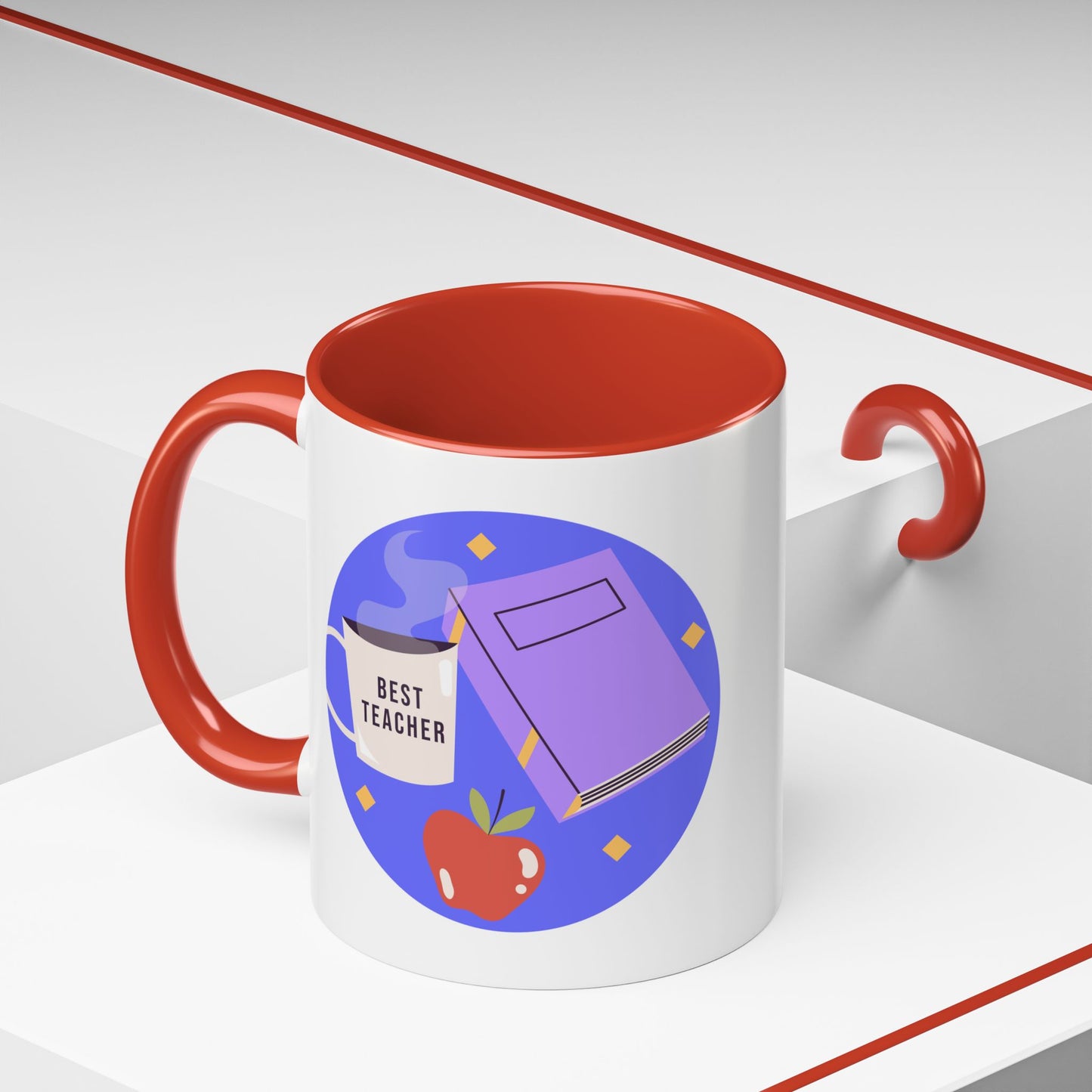 Best Teacher Accent Coffee Mug - Perfect Gift for Educators